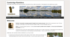 Desktop Screenshot of cambridgeramblers.org