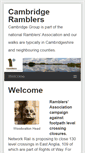 Mobile Screenshot of cambridgeramblers.org